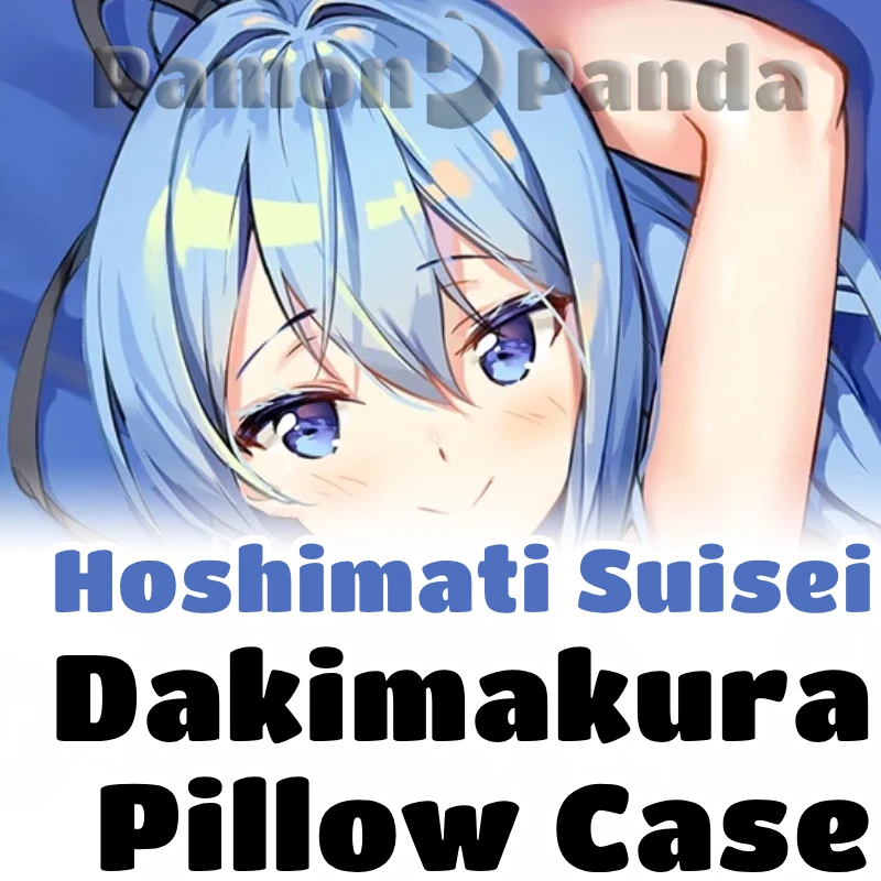 Hoshimati Suisei Dakimakura Vtuber Hugging Pillow Case Full Body Cushion Cover Pillowcase Home Bedding Decor Otaku Gift MYT