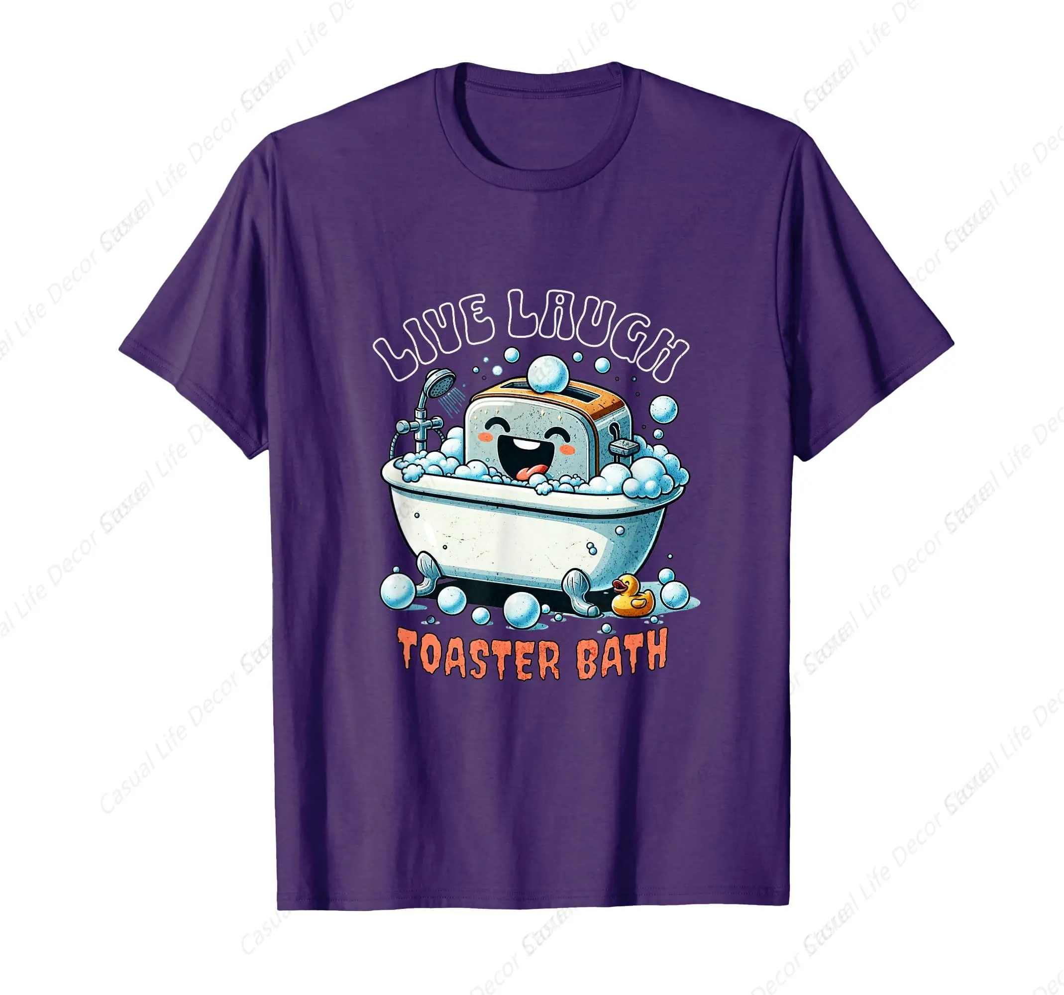 

Live Laugh Toaster Bath Retro Funny Toaster T-Shirt