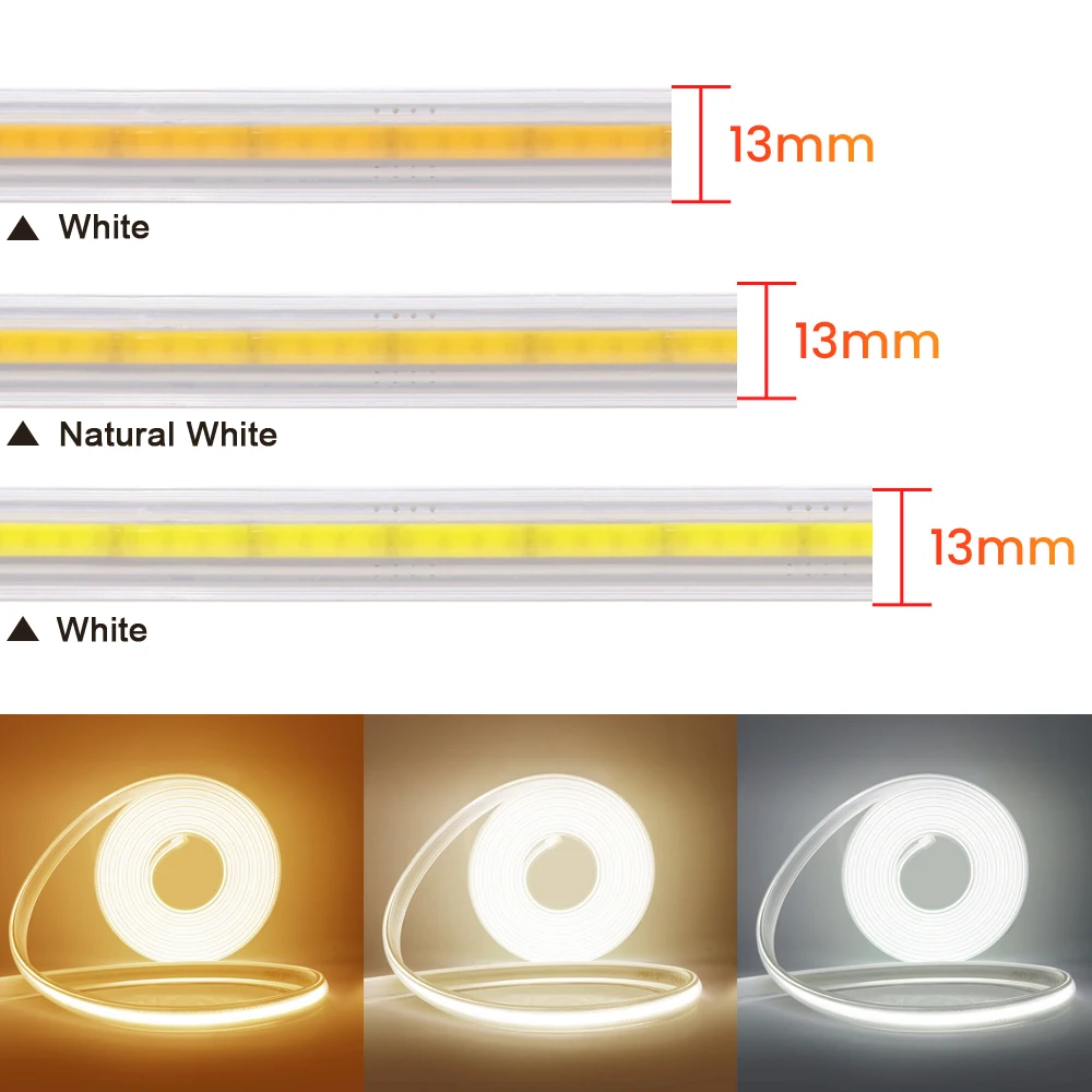 220V pasek COB LED Light możliwość przyciemniania 360 led/m ze ściemniaczem wodoodporne oświetlenie liniowe elastyczne oświetlenie Led do dekoracji