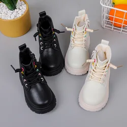 Children Boots Versatile British Style Winter Shoe for Girl Kid Fashionable Ankle Boot Kid Shoes for Girl Botas Para Niña 어그부츠