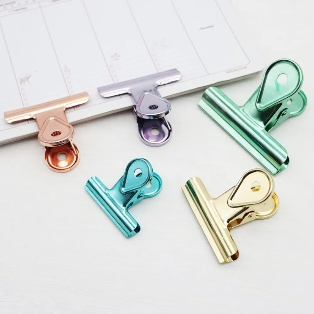 New Metal Bulldog Clips Heavy Duty Multipurpose Document Storage Ticket Clip Colorful Binder Clips Scrapbooking