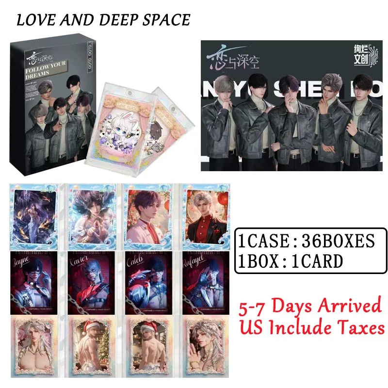 

2025 оптовая продажа Love And Deep Space Love Collection Box Xun Lan Culture Сексуальный мужской Бог Abs Серия Аниме Рождественский подарок