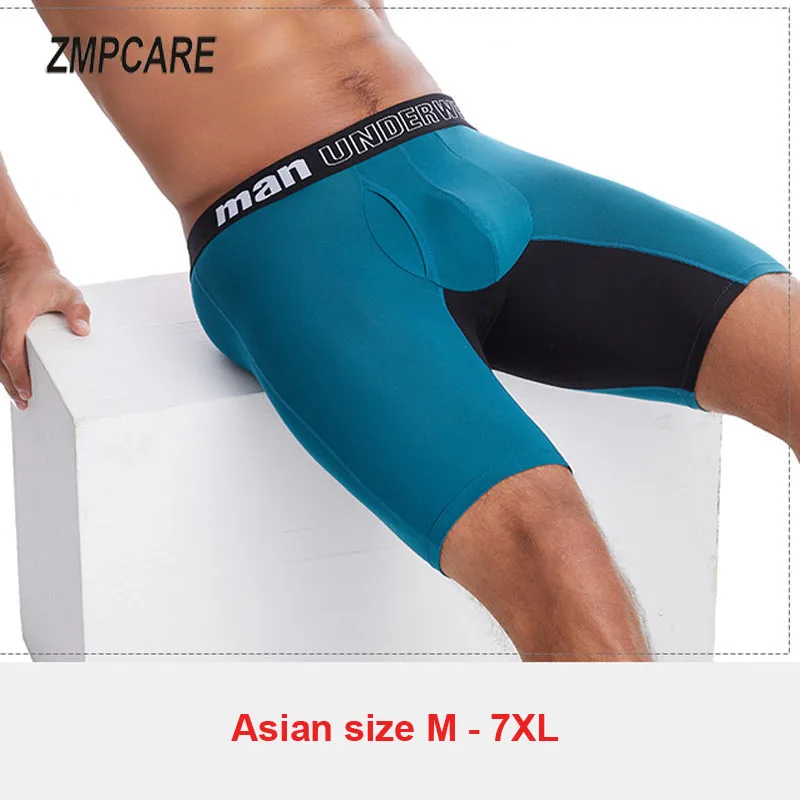 

Men's Bamboo Fiber Underwear Cotton Boxers Shorts Man Sexy Long Boxer Panties Large Size Underpants 7XL Cuecas Boxer Masculina