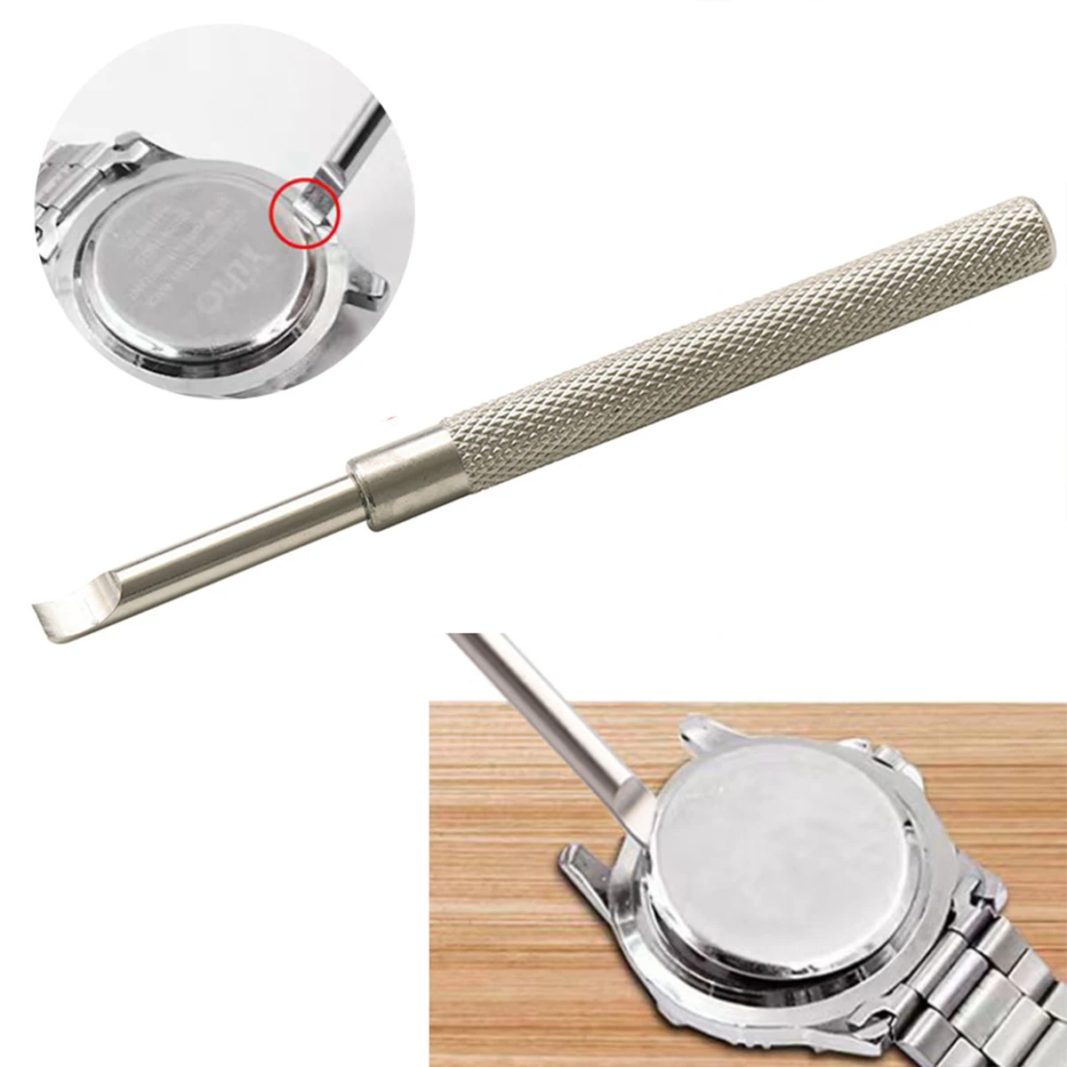 24Pcs Back Cover Press Watch Presser Repair Tools Kit Watch Back Cover Opener Press Tool for Close Watches with 12 Mould Sizes