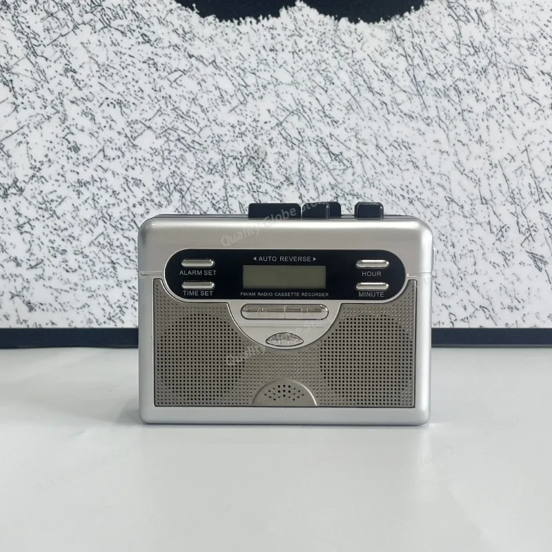 Cassette Player Walkman with Dual-speaker Headphones, Portable Radio Player, Tape Recorder with Automatic Reverse Function