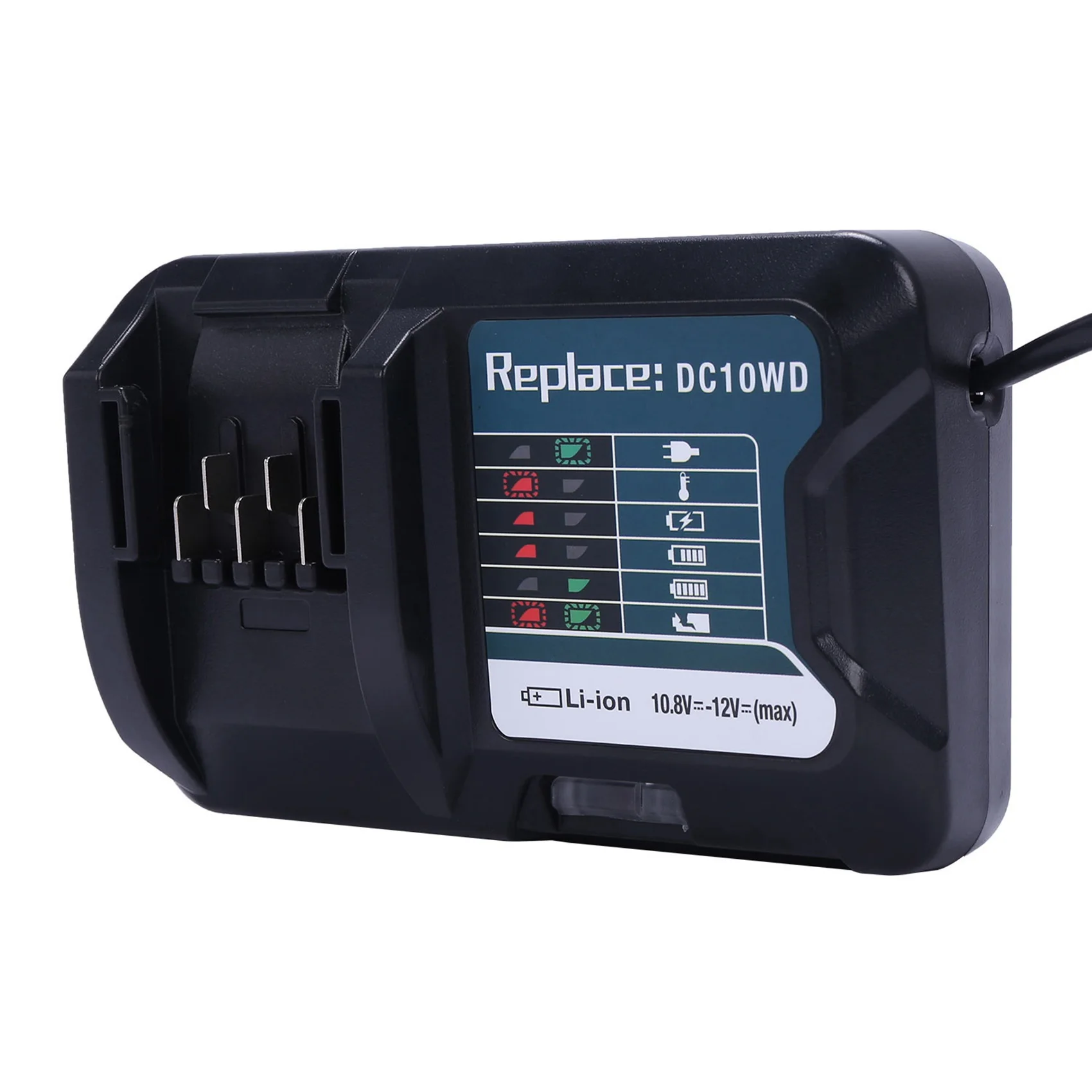 2X Fast Lithium Battery Charger For  10.8V 12V Dc10wd / Dc10sb / Dc10wc / Bl1015 / Bl1016 LED Charger EU　Plug