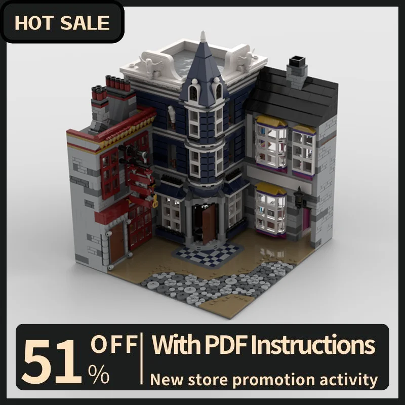 新作3304ピース 人気映画シリーズ フクロウの郵便 ダイアゴンアレイ シティストリートビュー モデルビルディングブロック DIY クリエイティブアイデア キッズトイ ギフト