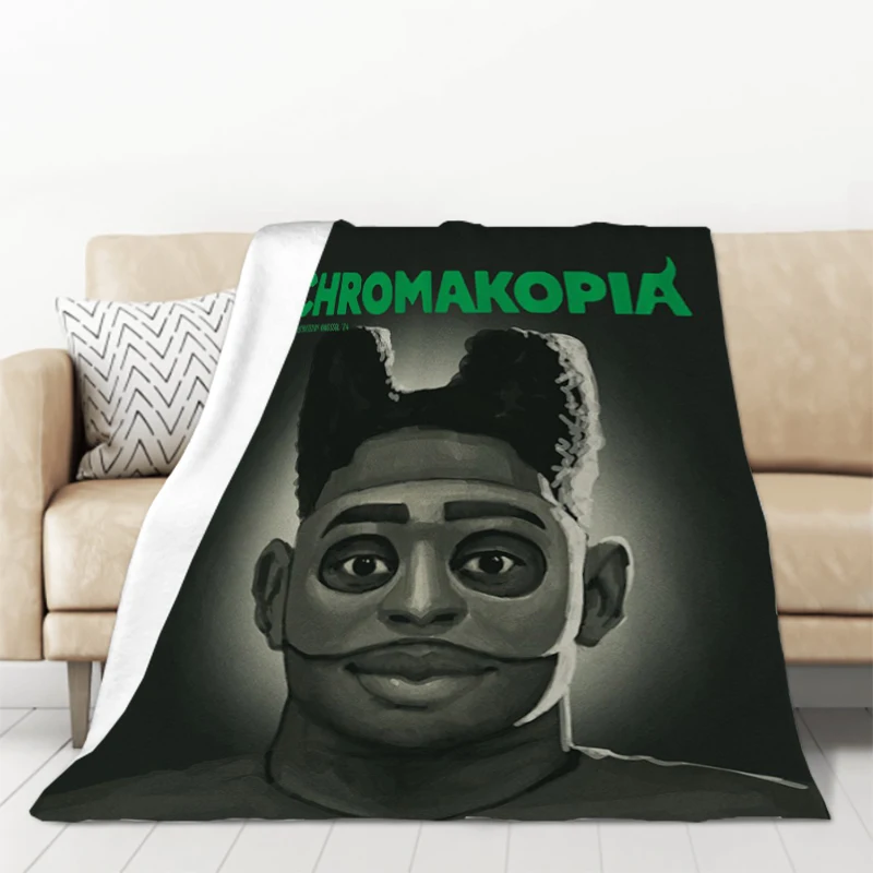 Chromakopia T-Tyler the C-Creator Flannel Blanket Downy Fluffy Soft Blankets for Decorative Sofa Throwing Microfiber Bedding