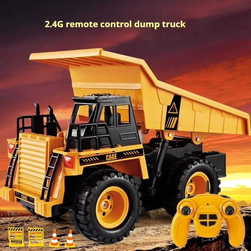 1: 22 Rc Grande Caminhão Basculante Modelo de Simulação Veículo de Engenharia Modelo de Brinquedo de Controle Remoto Elétrico Brinquedos para Crianças Presente