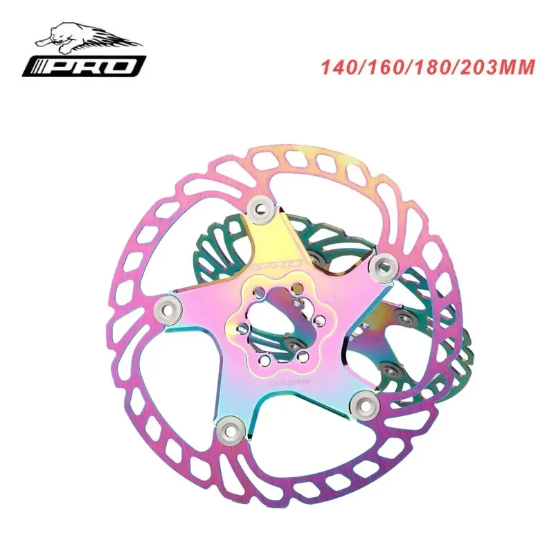 

IIIPRO Mountain bike tloating rotor 140mm 160mm 180mm 203mm road bike strong cooling disc brake colors rotors bike parts