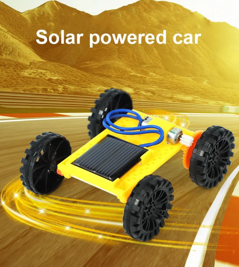 1 قطعة البسيطة تعمل بالطاقة الشمسية لعبة DIY سيارة كيت/الشمسية لوحة تعمل بالطاقة سيارة #4