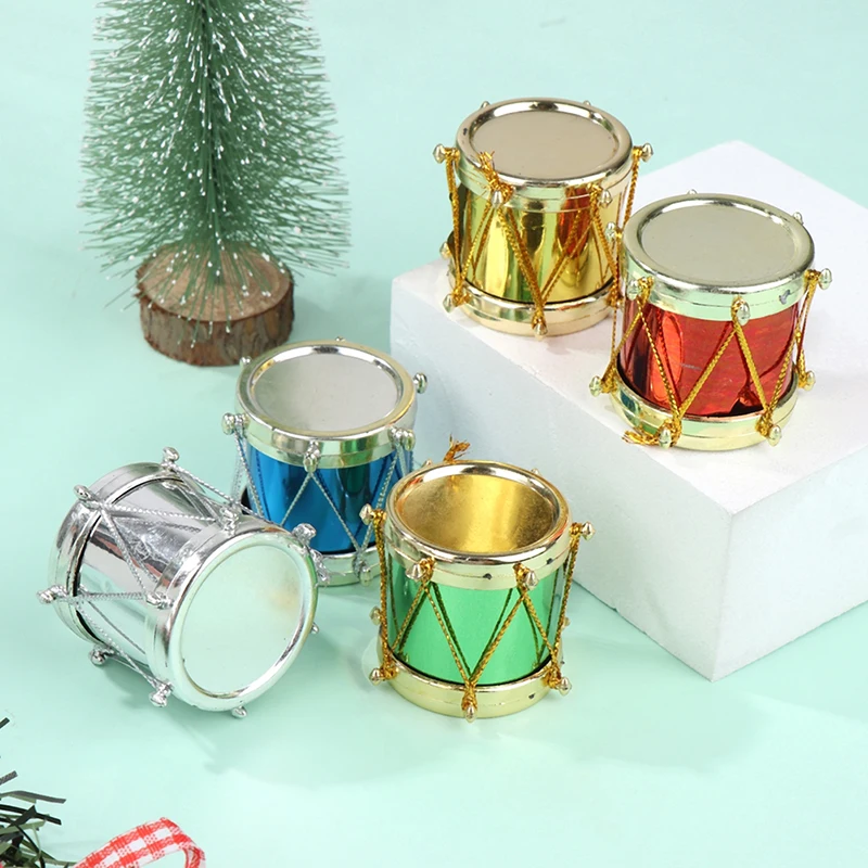 

1:12 Dollhouse Miniature Drum Instrument Christmas Decor Ornament Living Scene Toy