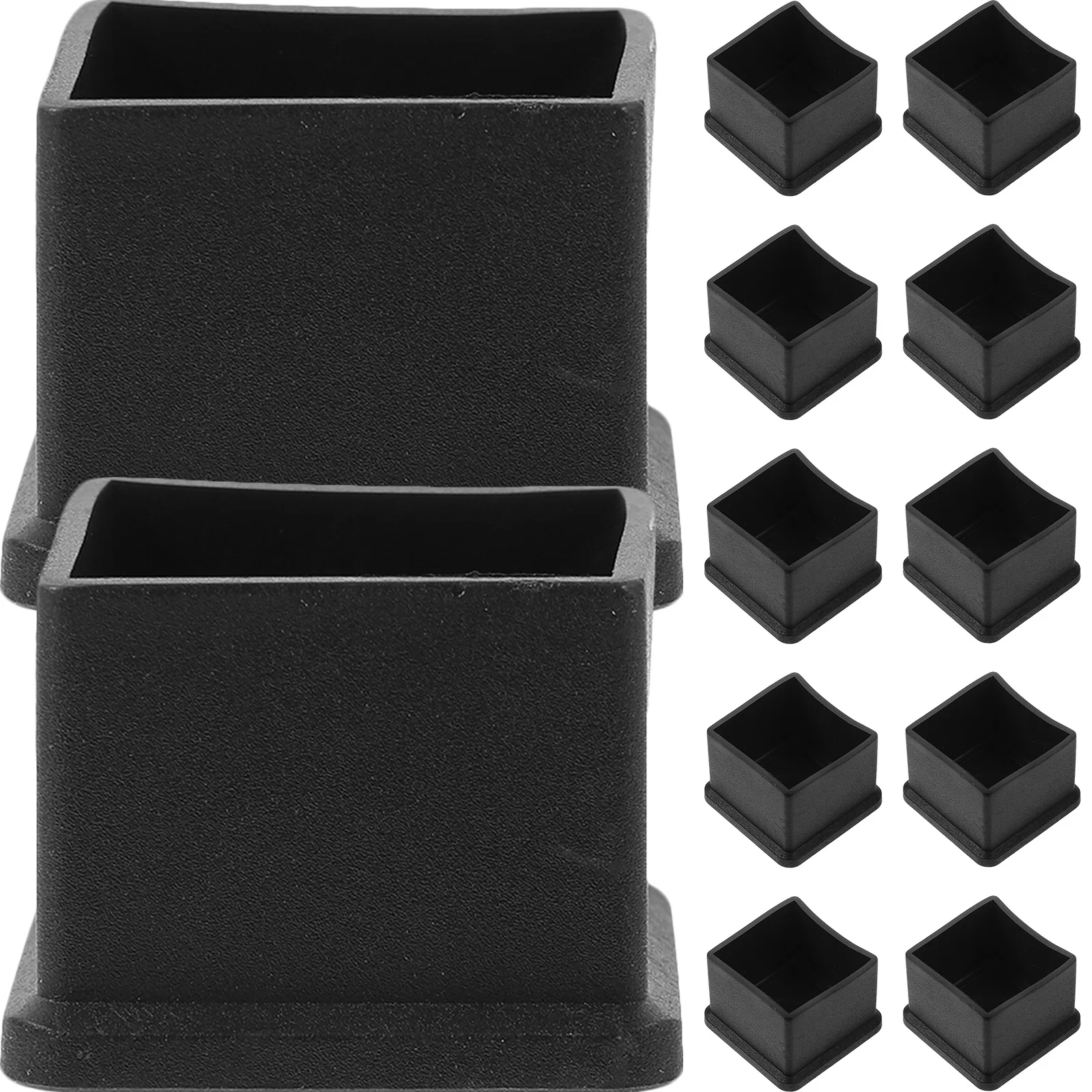 12Pcs Chair Leg Floor Protectors Square Furniture Pads for Hardwood Floors No Scratch Protection Easy Install Study Room Bedroom