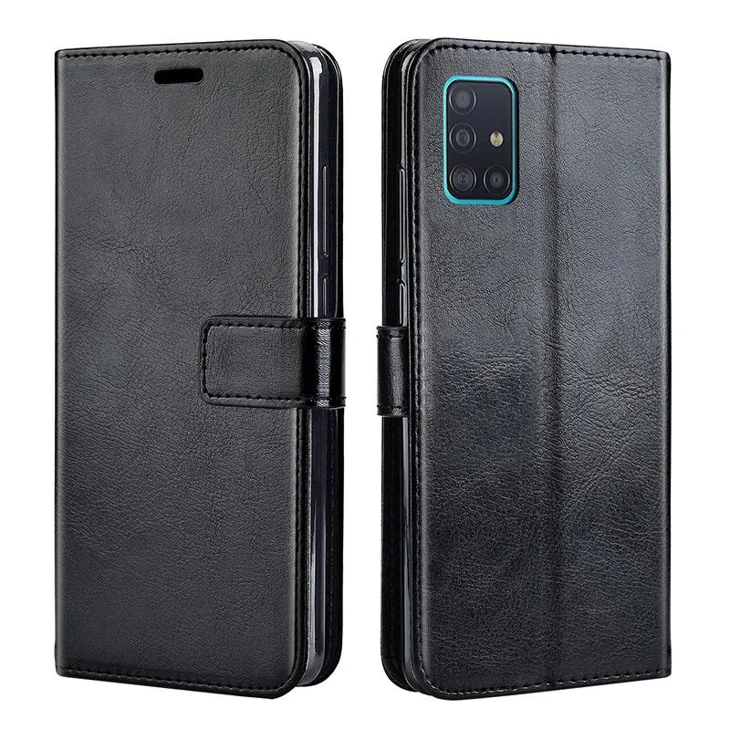 Leather case on For Samsung Galaxy A51 A31 Back Cover Flip Case For Samsung Galaxy A71 A717F  A51 A 51 SM-A515F A515 A515F 4G 5G