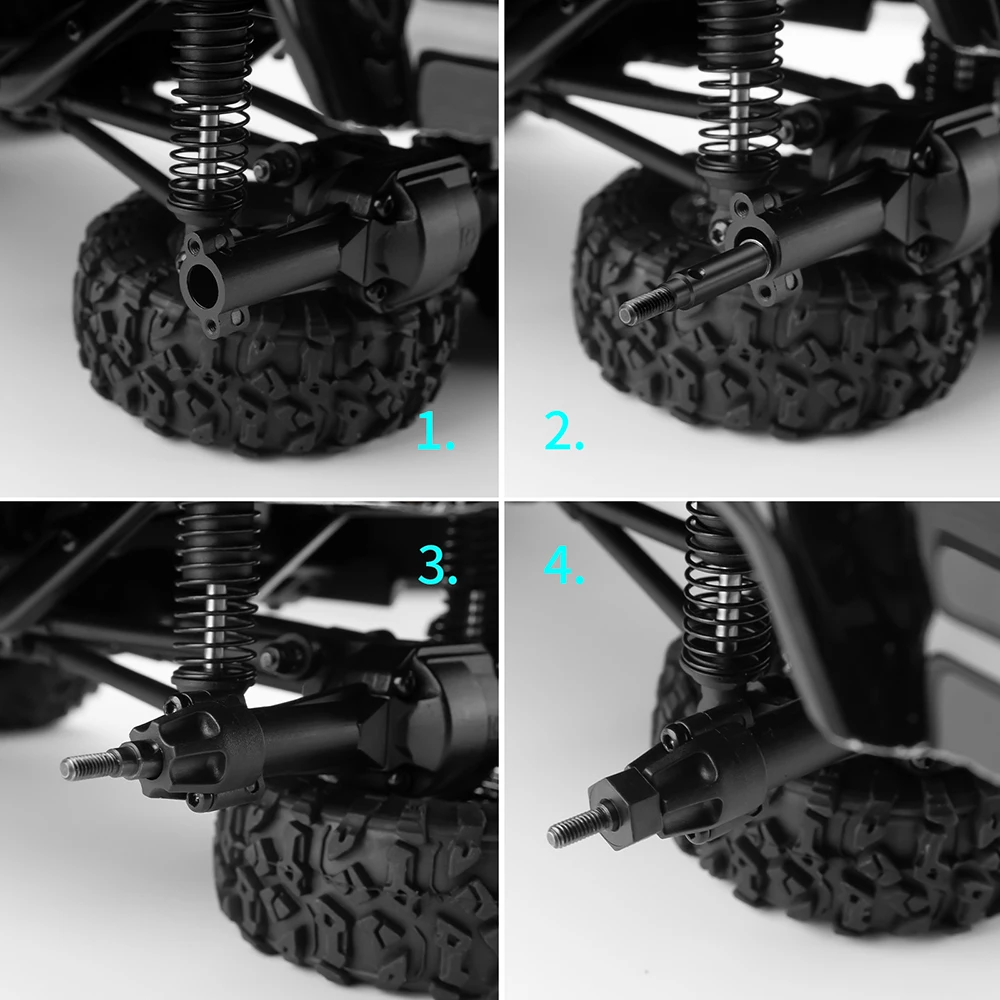 Eixo de acionamento CVD dianteiro/traseiro de aço AXSPEED para HPI venture HILUX 1/18 RC Truck Car Upgrade Parts Acessórios