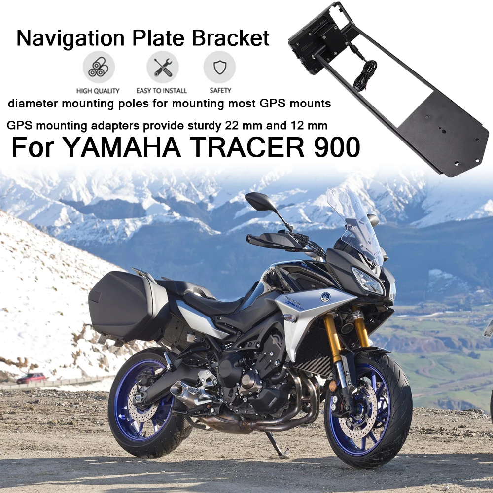 

Для YAMAHA TRACER 900 трассоискатель 9 GT 2021 держатель-подставка для телефона фотомагнитная пластина держатель для телефона USB аксессуары для мотоцикла