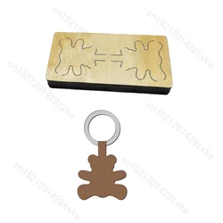 Bear Keychain Cutting Dies, Wooden Die, Scrapbooking, C3233, New