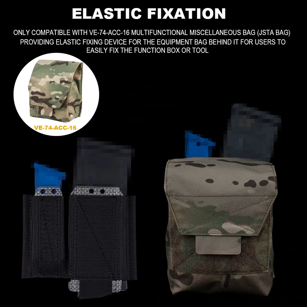 Bolsa porta cargadores MOLLE ripstop para chaleco táctico Airsoft - imagen 5