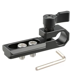 CAMVATE Camera universal Standard Single 15mm Rod Clamp With NATO Safety Rail &1/4