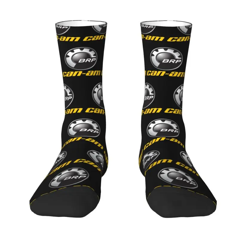 Fashion Printed Can Am BRP ATV Logo Socks for Men Women Stretch Summer Autumn Winter Crew Socks