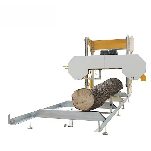 Best Selling Log Horizontal Band Sawmill Woodworking Machinery Wood Cutting Machine Portable Band Saw Mill for Sale Swing Blade
