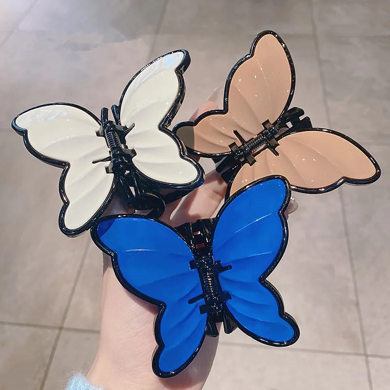 Big Butterfly Hair Claw Hairpin for Women Girls Acrylic Hair Accessories Hair Clips Crab Sweet Styling Tools Barrettes Headwear