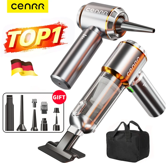 CENRR Portable Wireless Car Vacuum Cleaner Mini Powerful  998000PA Home Appliance Handheld Blower Vacuum Cleaner for Car Cleaner