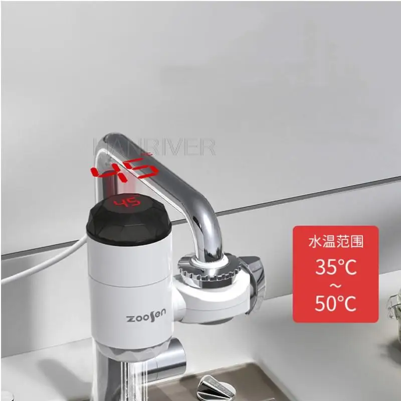 Grifo eléctrico de agua caliente de 3000W, conexión instantánea, sin instalación