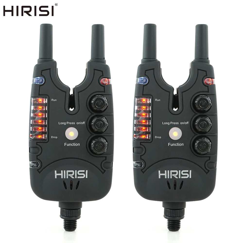 Hirisi Carp Fishing Bite Alarms with LED Light, Adjustable Volume, Tone, Sensitivity Fishing Bite Indicators B150