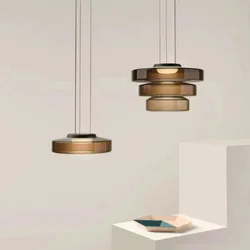 Italian Colored Glass Pendant Light Minimalism Home Decoration Living Room Dining Room Ceiling Hanging Lamp kitchen accessories