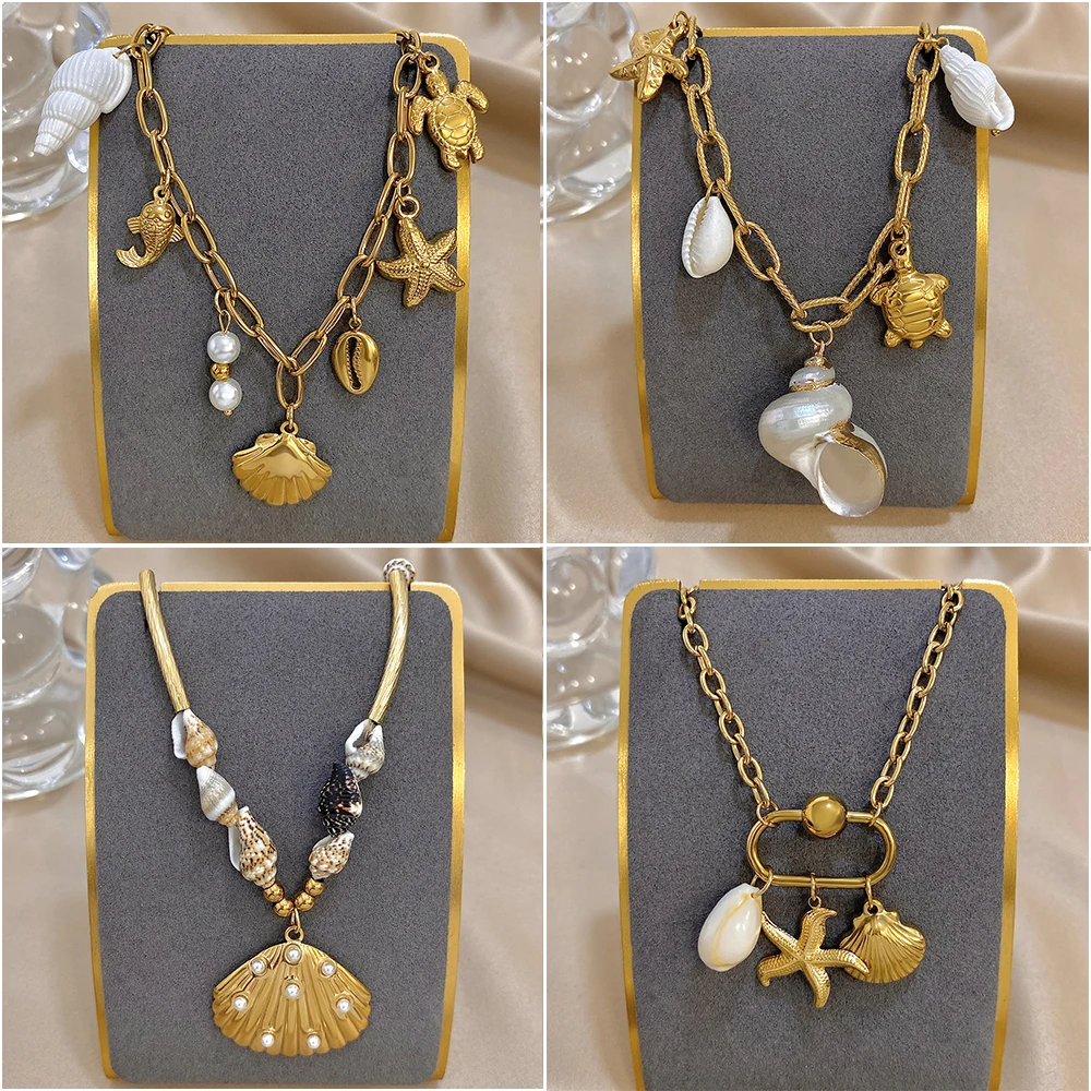 Women And Men Fashion - Unique Design Shell Conch Starfish Charms