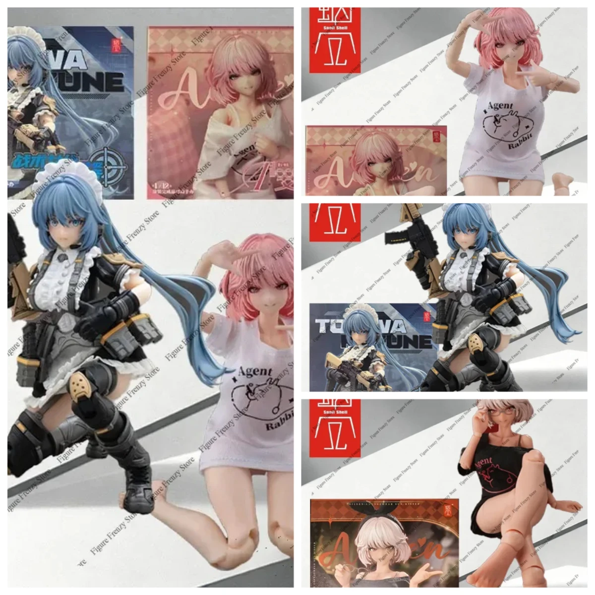 Snail Shell Original MODEL KIT RA-02 Tactical Maid Tokiwa Nao  PVC、ABS、POM、Anime Action Figure Collectible Mol Orna