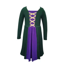 2022 Halloween Dress Softest Cotton Hocus Pocus Witch Tulle Soft Dress Sisters Costume Cape Cosplay Mary Sanderson Dresses