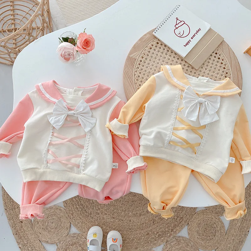 

2022 Baby Girls Fashion Clothing Set Spring Autumn Soft Cotton Comfortable Kids 2pcs Princess Birthday Clothes Sets Sweater+pant