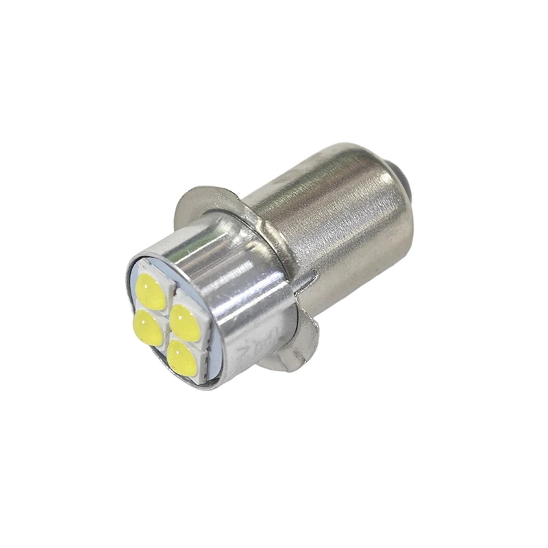 

P13.5s High Brightness LED Bulb Indicator Lamp 10-60V 4W White, Miniature Light Replace For Torch Flashlight Bicycle Work Lamp