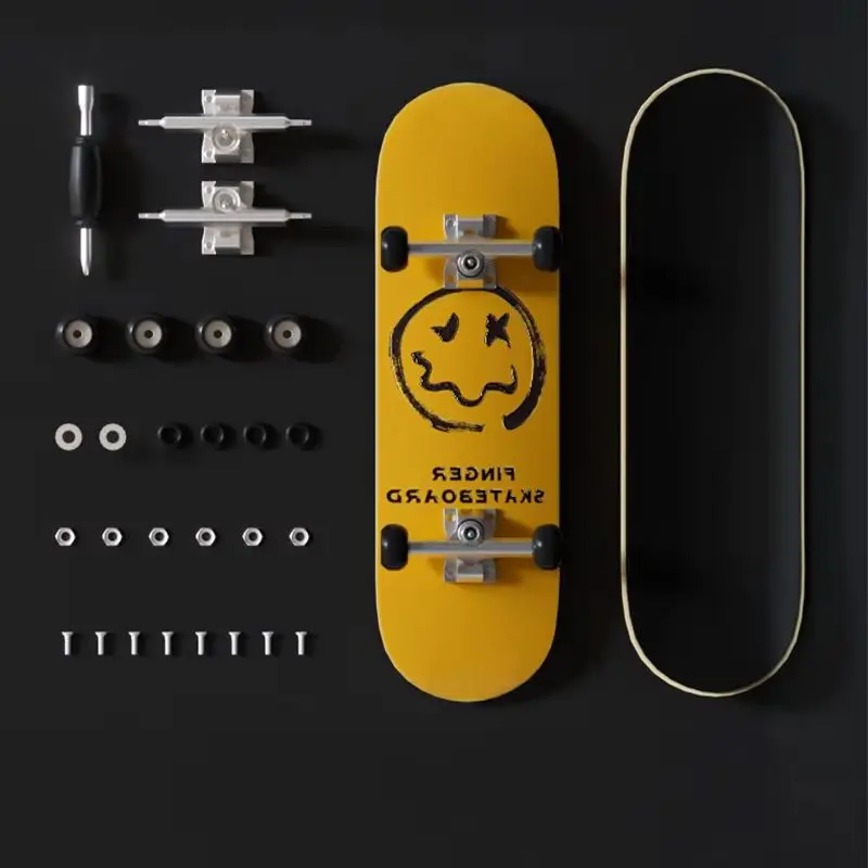 2026 New Fashionable Mini Thumb Skateboard Hobby Novelty Stress Resistant Sensory Fingerboard Toy Children's Small Gift