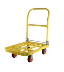 MW Trolley Manufactory 300kg Iron Handcart Color Customizable Heavy Duty Industrial Trolley Iron Foldable Platform Hand Truck