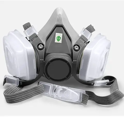 6200 Dust Mask Half Face With 503/603 Adapter 5N11 Filters Goggles Set For Industrial Labor Dust Paint Spray Decoration Grinding