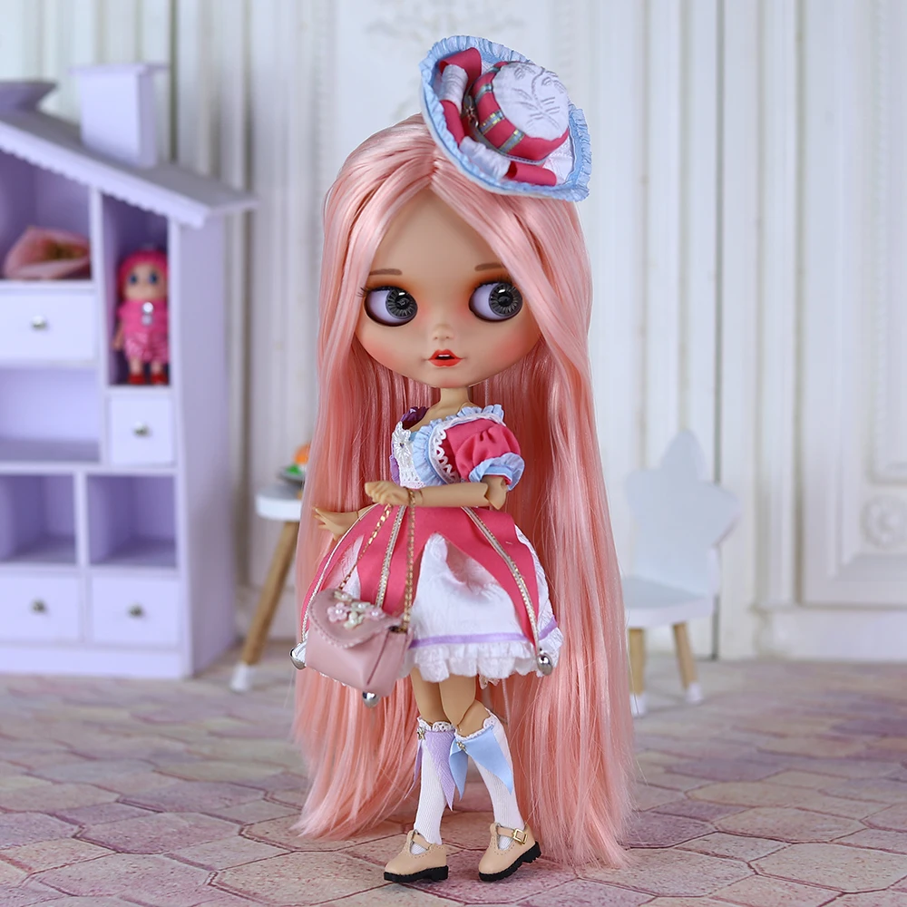 ICY DBS Blyth Doll Joint Body pelle marrone gonna speciale Set bambola fai da te SD regalo giocattolo