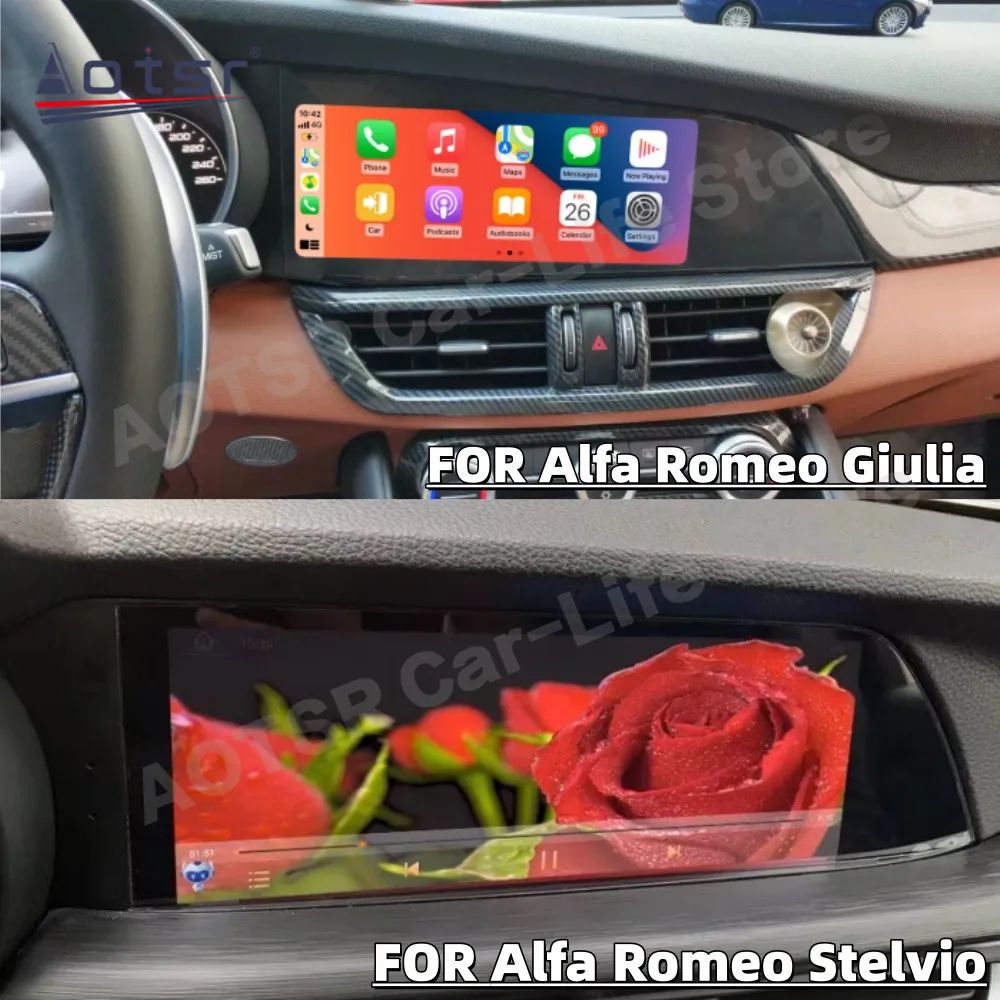 10.25 Inch Screen Multimedia Android For Alfa Romeo Stelvio Giulia 2015~2020 GPS Navigation Carplay Car Radio Stereo Head Unit