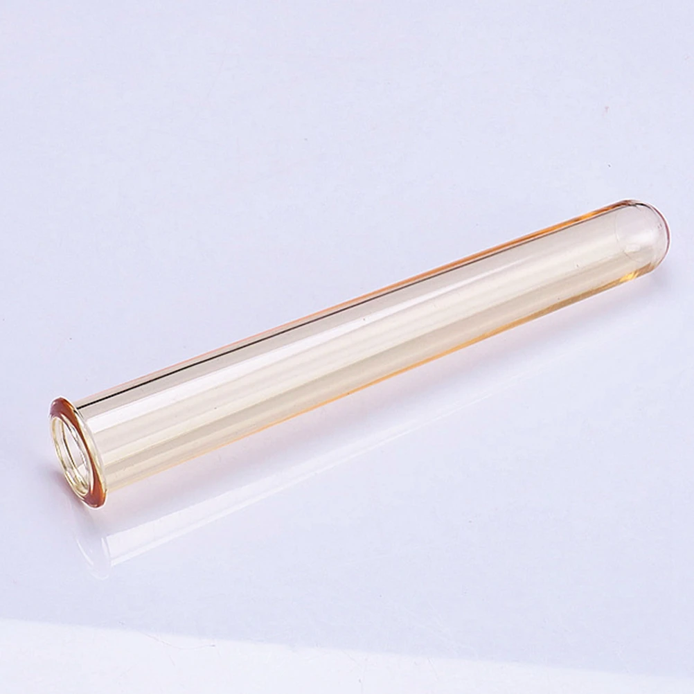 

4pcs 12Cm Acrylic Test Tubes Round Bottom Clear Plastic For Party Wedding Crafts Wine Making Experiments Storage Mixing