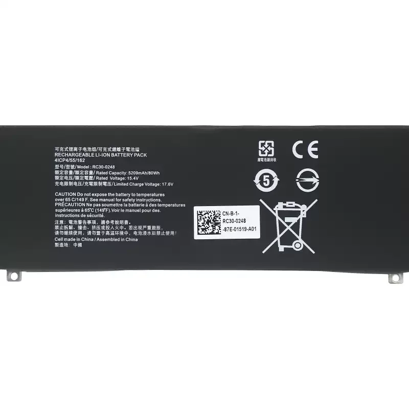 for RZ09-0288/0301/0313/0367/0409/0421/0268 5209mAh 80wh/5209mA