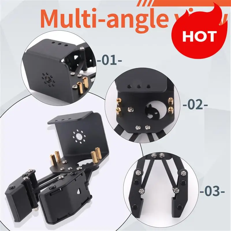 Open Robot Large Claw Gripper Robot Manipulator For Robot Arm DIY Kit Programmable Robot Claw-B27C