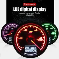 12V Car GReddi LCD Digital Display Turbo Boost Water Temp Oil Temp Oil Press Racing Meter Fuel Pressure Air Fuel Ratio Gauge