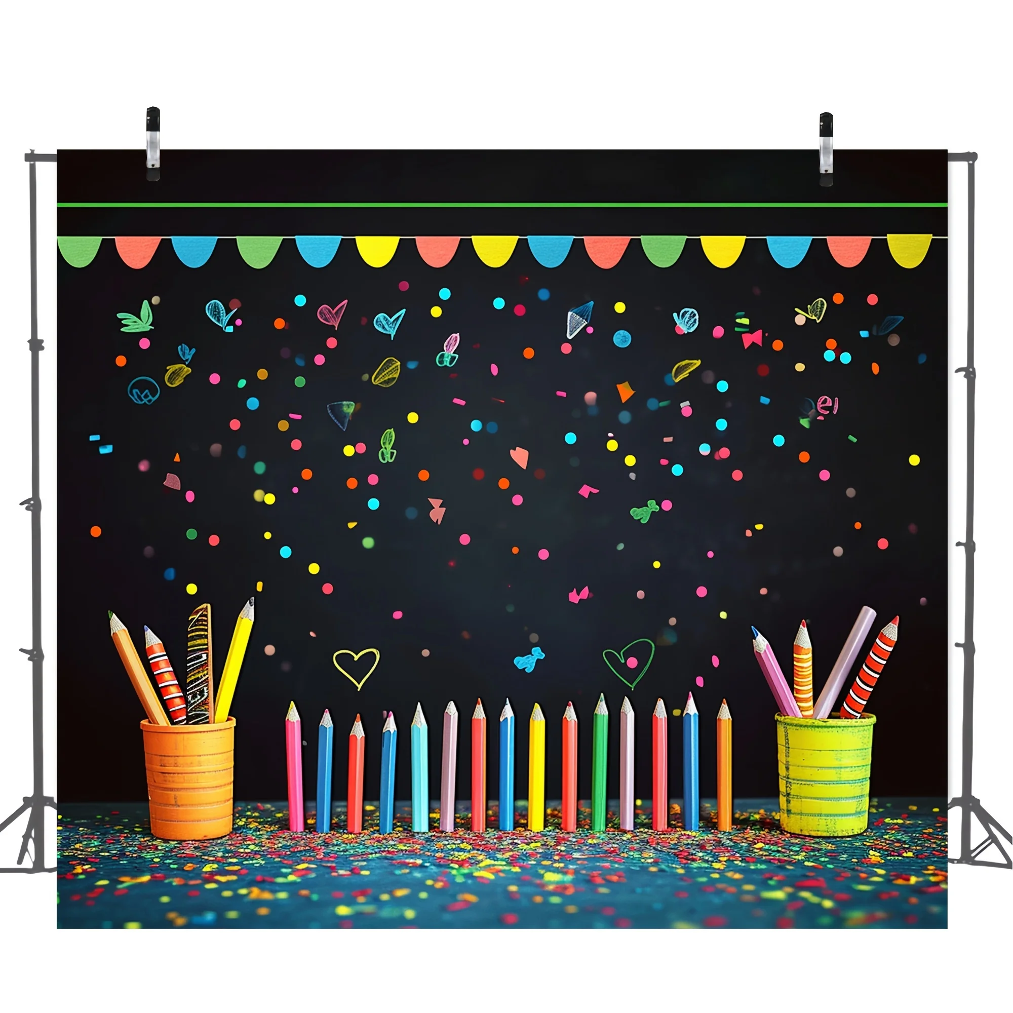 Photography Background Classroom Party Decoration First Day of School Preschool Banner Photo Booth Studio Props