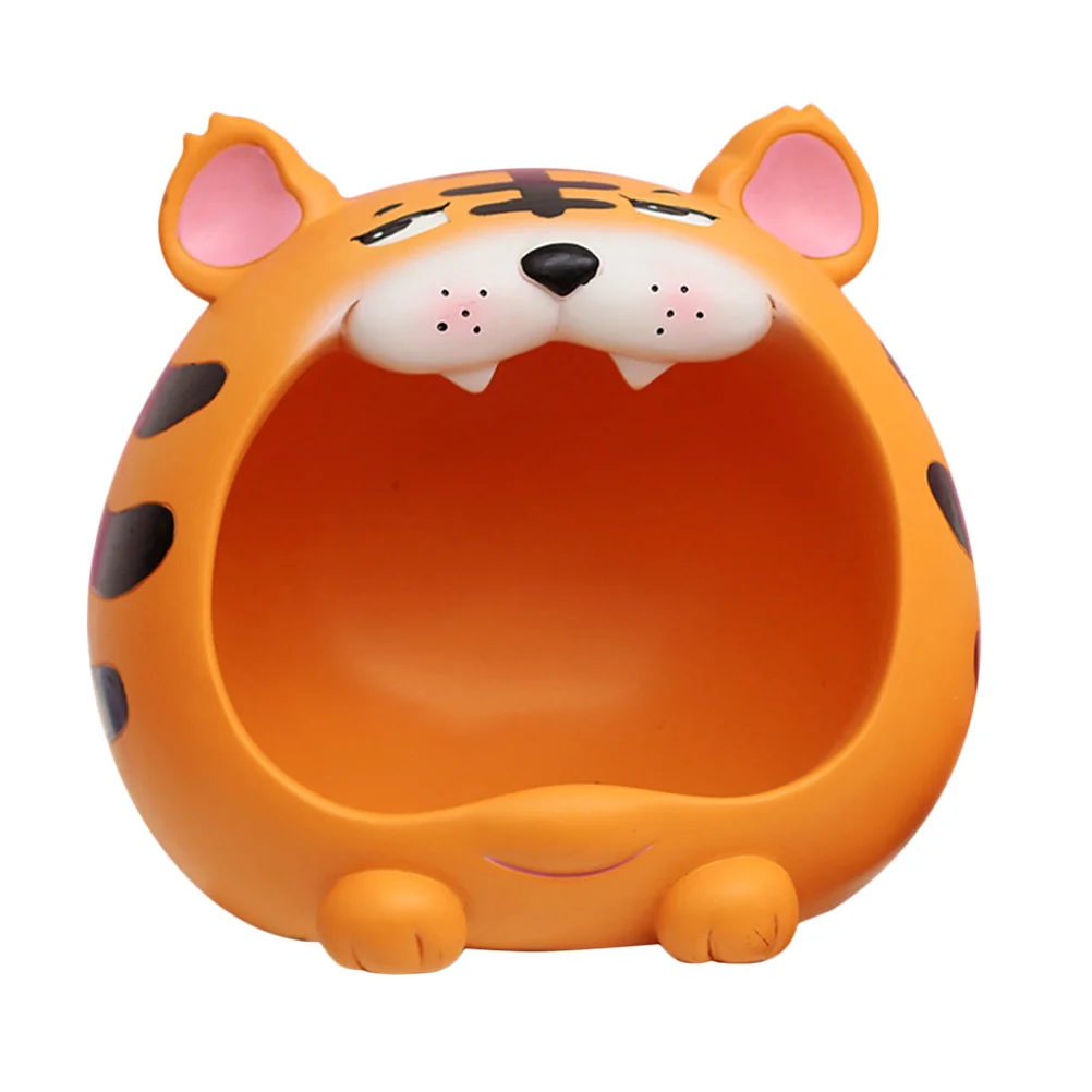 

Tigers Shape Decor Mascot Ornament Practical Storage Box Organizer Adornment Home Decoration