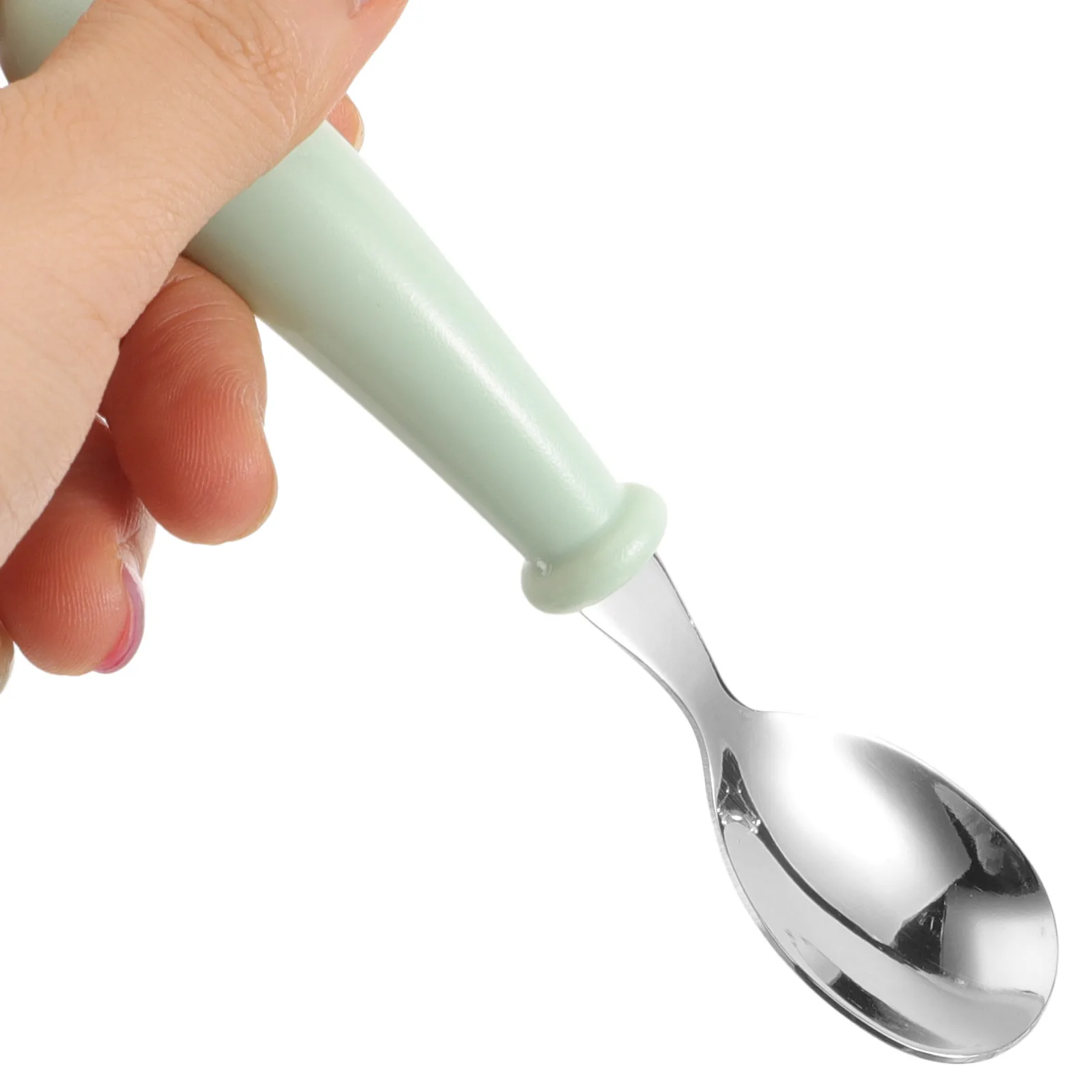 

's Cutlery Set Stainless Steel PP Lightweight Durable Spoon Fork Travel Newborn Feeding Utensils Storage Box