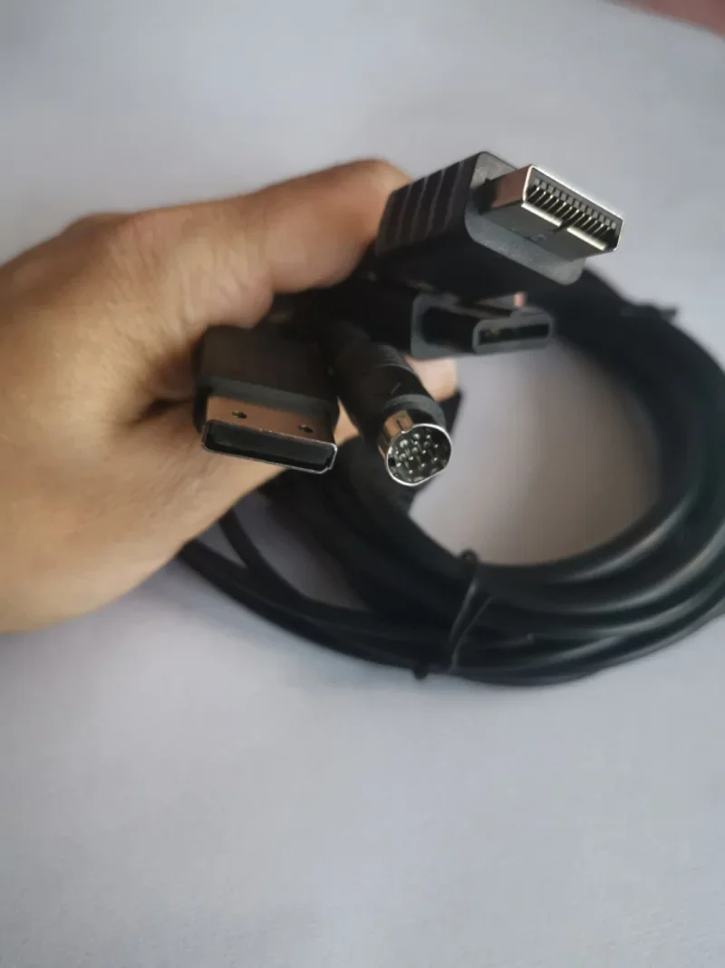 S-Video AV متعدد وحدة التحكم لعبة نظام مهائي كابلات ل N64 PS2 Sega DC128 Saturn SS الكلاسيكية الألعاب وحدة التحكم الاتصال الحبل