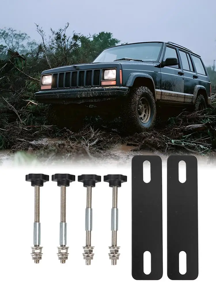 

Car Mounting Pins Base Plates Kits For Traction Boards Fit For All Recovery Tracks With 4.72-6.69 inch (12~17cm) Hole Spacing