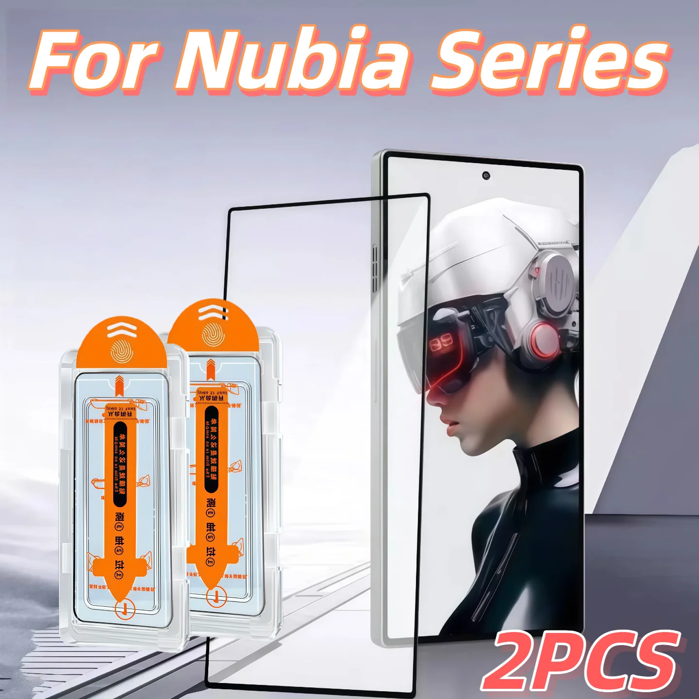 Protector de pantalla de vidrio templado HD de 2 piezas para ZTE Nubia Z50 Ultra/Z60 Ultra/Z70 Ultra/Z70S Ultra, sin polvo